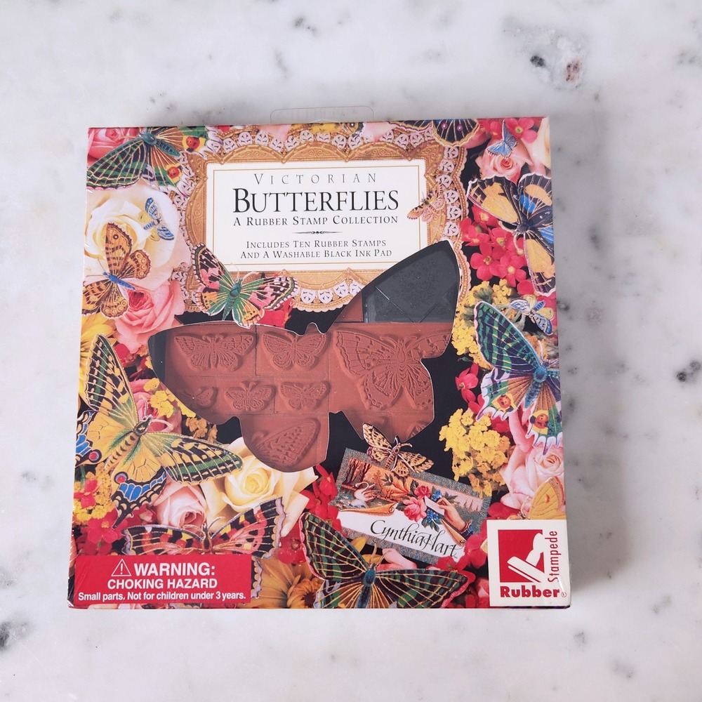Cynthia Hart Victorian Butterflies Rubber Stamps Collection Rubber Stampede New